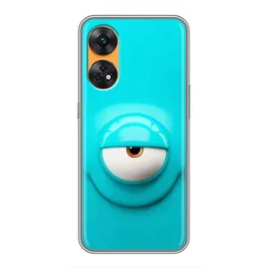 Силиконовые Чехлы (смешные стикеры) для Oppo Reno 8T (Одноглазик)