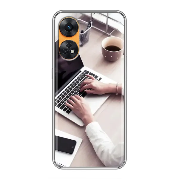 Чехол с рисунком «Офисный работник» для OPPO Reno 8T