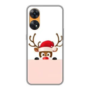 Чохол Санта Клаус для Oppo Reno 8T (Оленя)