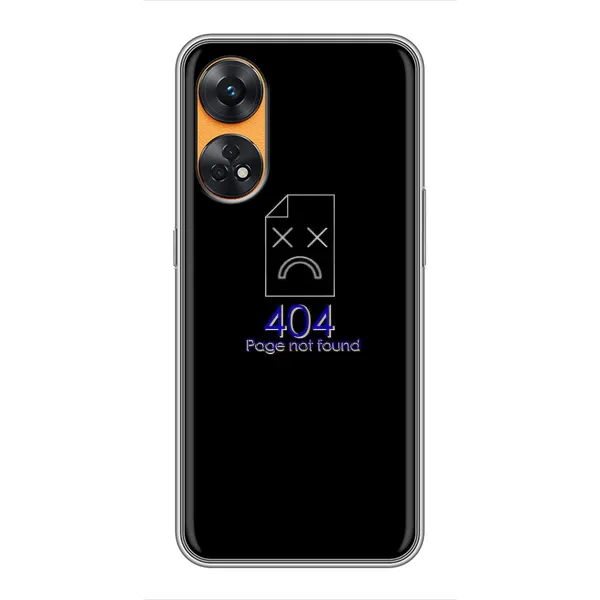 Чехол с рисунком «Ошибка 404» для OPPO Reno 8T Чехол с рисунком «Ошибка 404» для OPPO Reno 8T