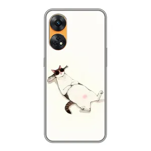 Чехол на тематику: Коты для OPPO Reno 8T (Отдых)