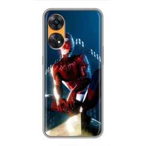 Чохол Супергерой Людина Павук на Oppo Reno 8T (Павук на домі)