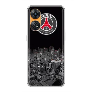 Силиконовые Чехлы принт Футбол на Oppo Reno 8T (PSG)