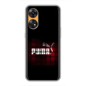 Чехол с Брендами одежды на Оппо Рено 8Т (PUMA стиль)