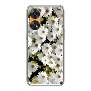 Чохол з ромашками на Oppo Reno 8T (Рамка в ромашках)