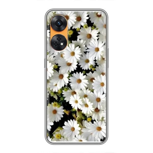 Чехол с рисунком «Рамка в ромашках» для OPPO Reno 8T Чехол с рисунком «Рамка в ромашках» для OPPO Reno 8T