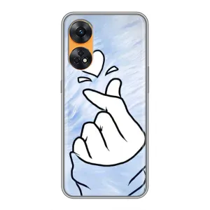 Чохол (Знак сердечка) для Oppo Reno 8T (Серце знак)