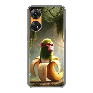 Чехол с мемами тралалело тралала для Oppo Reno 8T (Шимпанзини бананини)