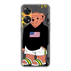 Чохли Мішка Тедді для Оппо Рено 8Т (Teddy USA)