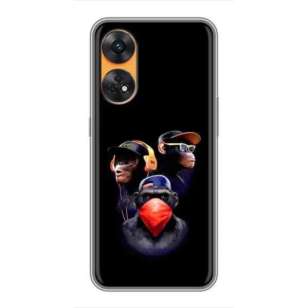 Чехол с рисунком «Три обезьяны» для OPPO Reno 8T Чехол с рисунком «Три обезьяны» для OPPO Reno 8T