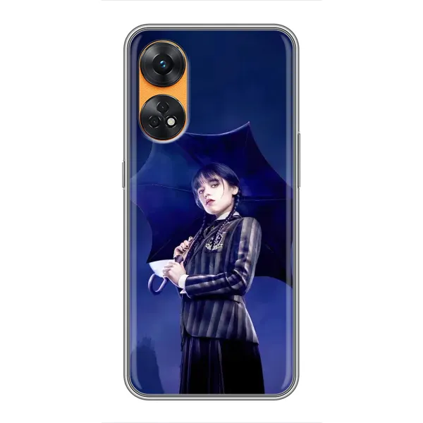 Чехол с рисунком «Уэнсдей с зонтом» для OPPO Reno 8T Чехол с рисунком «Уэнсдей с зонтом» для OPPO Reno 8T