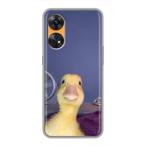Бампер с принтом Мемы для Oppo Reno 8T (Утка)