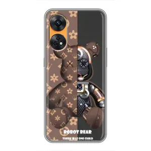 Силиконовый чехол для Oppo Reno 8T (Медмедь Луи Виттон)