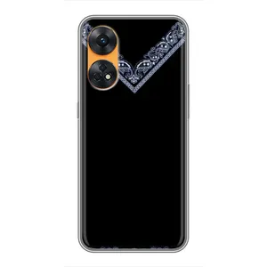 Силиконовый Чехол на Oppo Reno 8T (Воротник вышиванки)