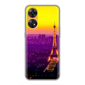 Чохол Ейфелева Вежа на Oppo Reno 8T (Яскрава башня)