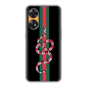 Чехлы Бренд GUCCI для Oppo Reno 8T (Змей Гуччи)