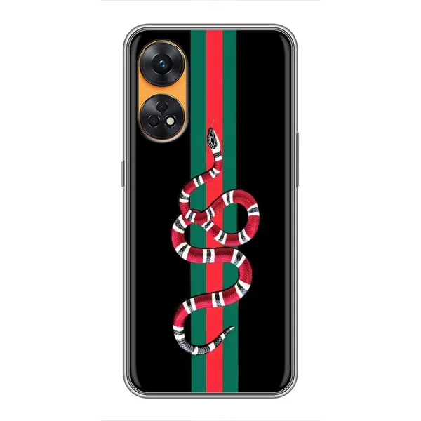Чехол с рисунком «Змей Гуччи» для OPPO Reno 8T Чехол с рисунком «Змей Гуччи» для OPPO Reno 8T