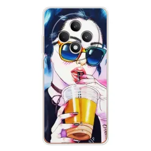 Чохол з картинкою Модні Дівчата OPPO Reno12 F (Дівчина з коктейлем)