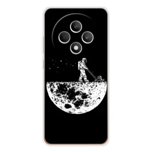 Силиконовый Чехол с принтом "Космонавты" на OPPO Reno12 F (Космонавт)