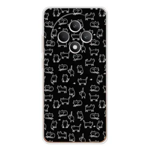 Чехол на тематику: Коты для OPPO Reno12 F (Котики на черном)