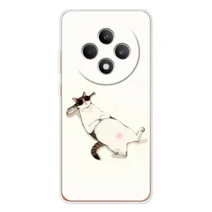 Чехол на тематику: Коты для OPPO Reno12 F (Отдых)
