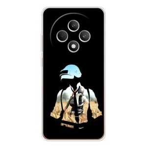 Силиконовый чехол с картинкой "Герой Pubg" на OPPO Reno12 F (Пубг мен)
