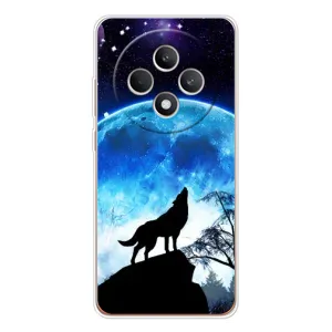 Чехол с Волком на OPPO Reno12 F (Воет на луну)