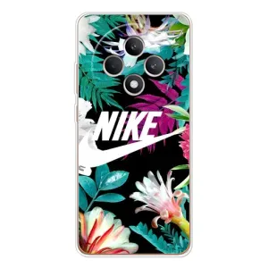 Силіконовый Чохол на OPPO Reno12 FS з картинкою НАЙК (Квітковий Nike)