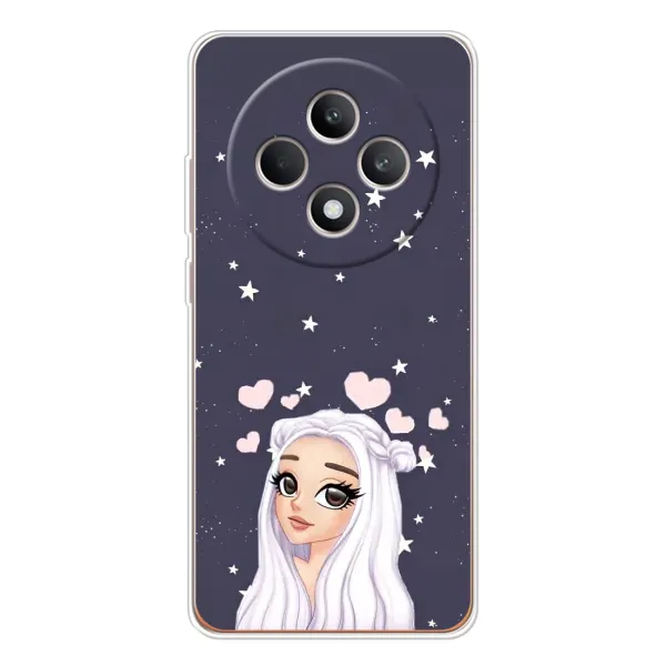 Чехол с рисунком «Девушка и сердечки» для OPPO Reno12 FS Чехол с рисунком «Девушка и сердечки» для OPPO Reno12 FS