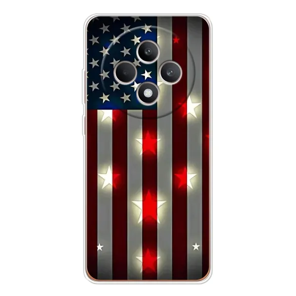 Чехол с рисунком «Флаг США 2» для OPPO Reno12 FS Чехол с рисунком «Флаг США 2» для OPPO Reno12 FS