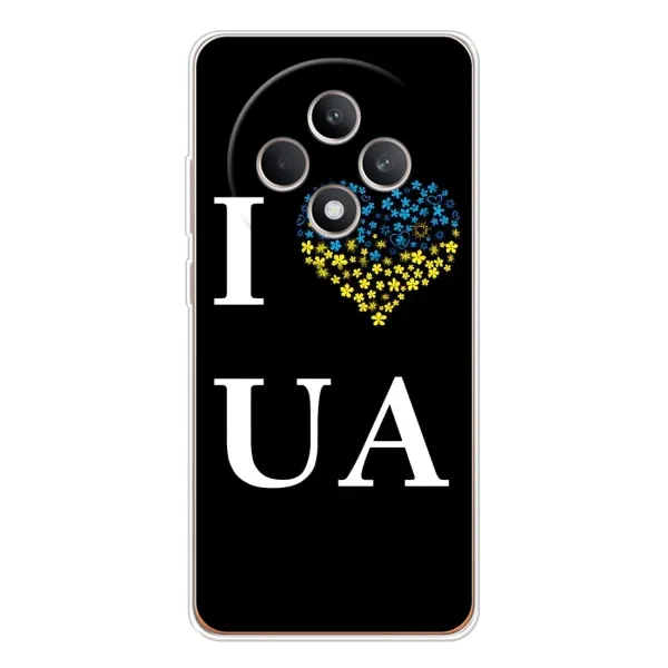 Чехол с рисунком «I Love UA» для OPPO Reno12 FS Чехол с рисунком «I Love UA» для OPPO Reno12 FS