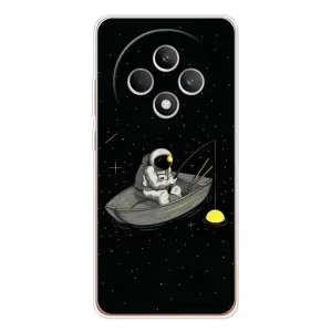 Силиконовый Чехол с принтом "Космонавты" на OPPO Reno12 FS (Космонавт на рыбалке)