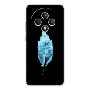 Чехол с картинками на черном фоне для OPPO Reno12 FS (Листочек)