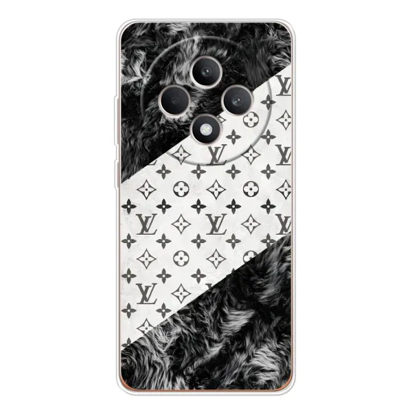 Чехол с рисунком «LV на белом» для OPPO Reno12 FS