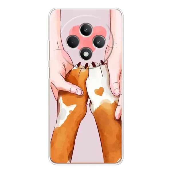 Чехол с рисунком «Любовь к собакам» для OPPO Reno12 FS