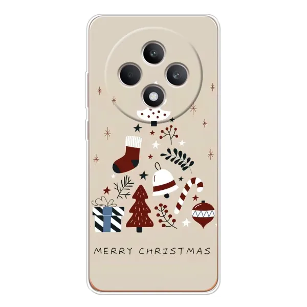 Чехол с рисунком «Merry Christmas» для OPPO Reno12 FS
