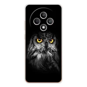 Чохли з принтом СОВИ для OPPO Reno12 FS (Сова на чорному)