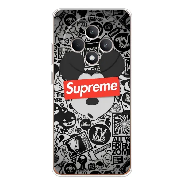 Чехол с рисунком «Supreme Маус» для OPPO Reno12 FS Чехол с рисунком «Supreme Маус» для OPPO Reno12 FS