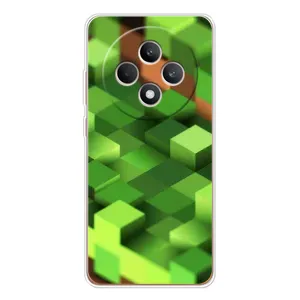 Чехлы для OPPO Reno12 FS (Персонажи Майн Крафт) (Текстура)