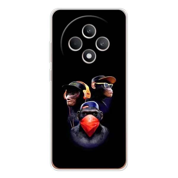 Чехол с рисунком «Три обезьяны» для OPPO Reno12 FS Чехол с рисунком «Три обезьяны» для OPPO Reno12 FS