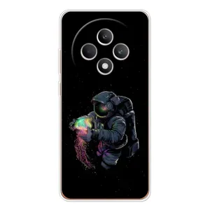 Силиконовый Чехол с принтом "Космонавты" на OPPO Reno12 FS (В руках земля)