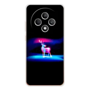 Силіконовий бампер з картинкою звірів для OPPO Reno12 FS (Яскравий олень)