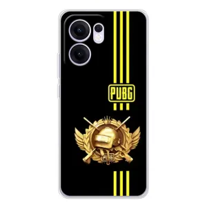 Чехол (TPU) с картинкой "Лого Пабг" на Рено 13 Ф (Лого PUPG)