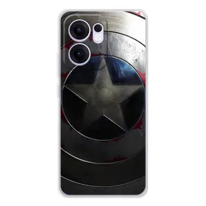 Чохол с Щітом Капітана Америки на OPPO Reno13 F (Ретро Щит Капітана)