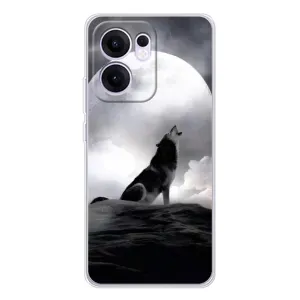 Чехол с Волком на OPPO Reno13 F (Волк и луна)