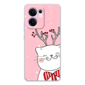 Чехол на тематику: Коты для OPPO Reno13 F (Зимний кот)