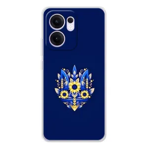 Чехол Укр Символика для OPPO Reno13 FS 5G (Цветущий Герб)