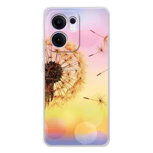 Силиконовый Чехол с одуванчиками на OPPO Reno13 FS 5G (Цветок-одуванчик)