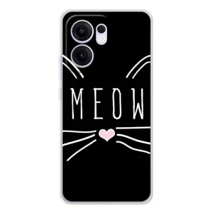 Бампер с изображением Котиков для Рено 13 ФС 5Джи (КОТИК MEOW)