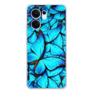 Силиконовый бампер с картинкой животных для OPPO Reno13 FS 5G (Крылья бабочек)